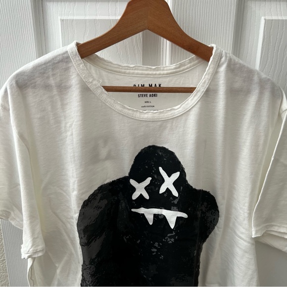 DIM MAK Steve Aoki Collection Kolony Monster White T-Shirt Size Large - Picture 3 of 5
